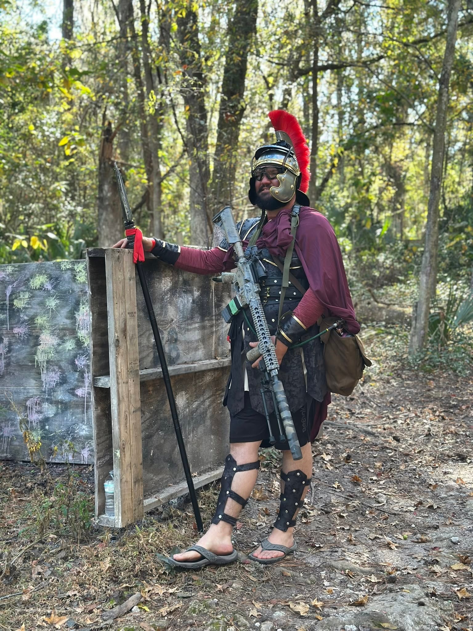 Legion centurion at a field bunker