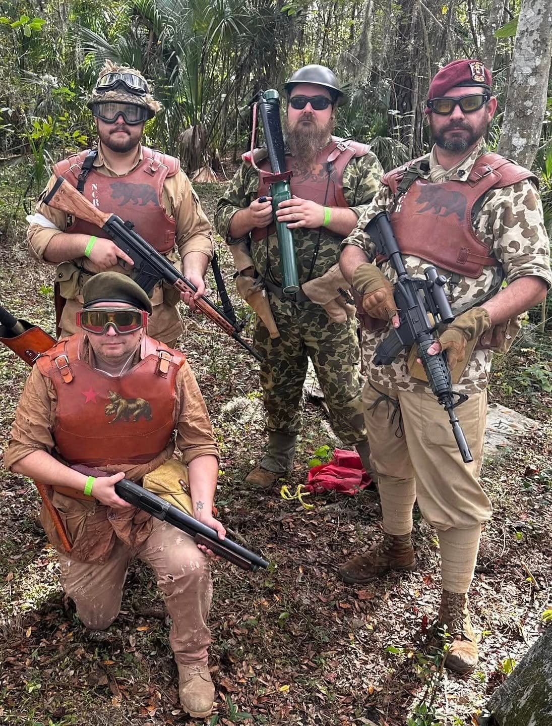NCR squad assembled in the Florida forest at a MindGame Productions event