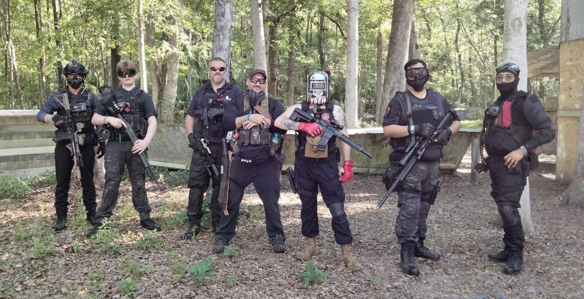 Zone players in tactical gear at a MindGame Productions event