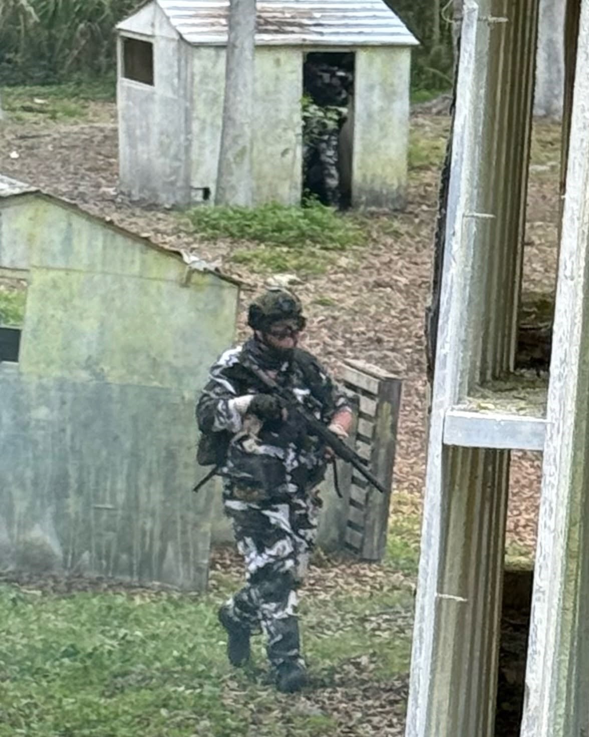 Zone player advancing through the field structures
