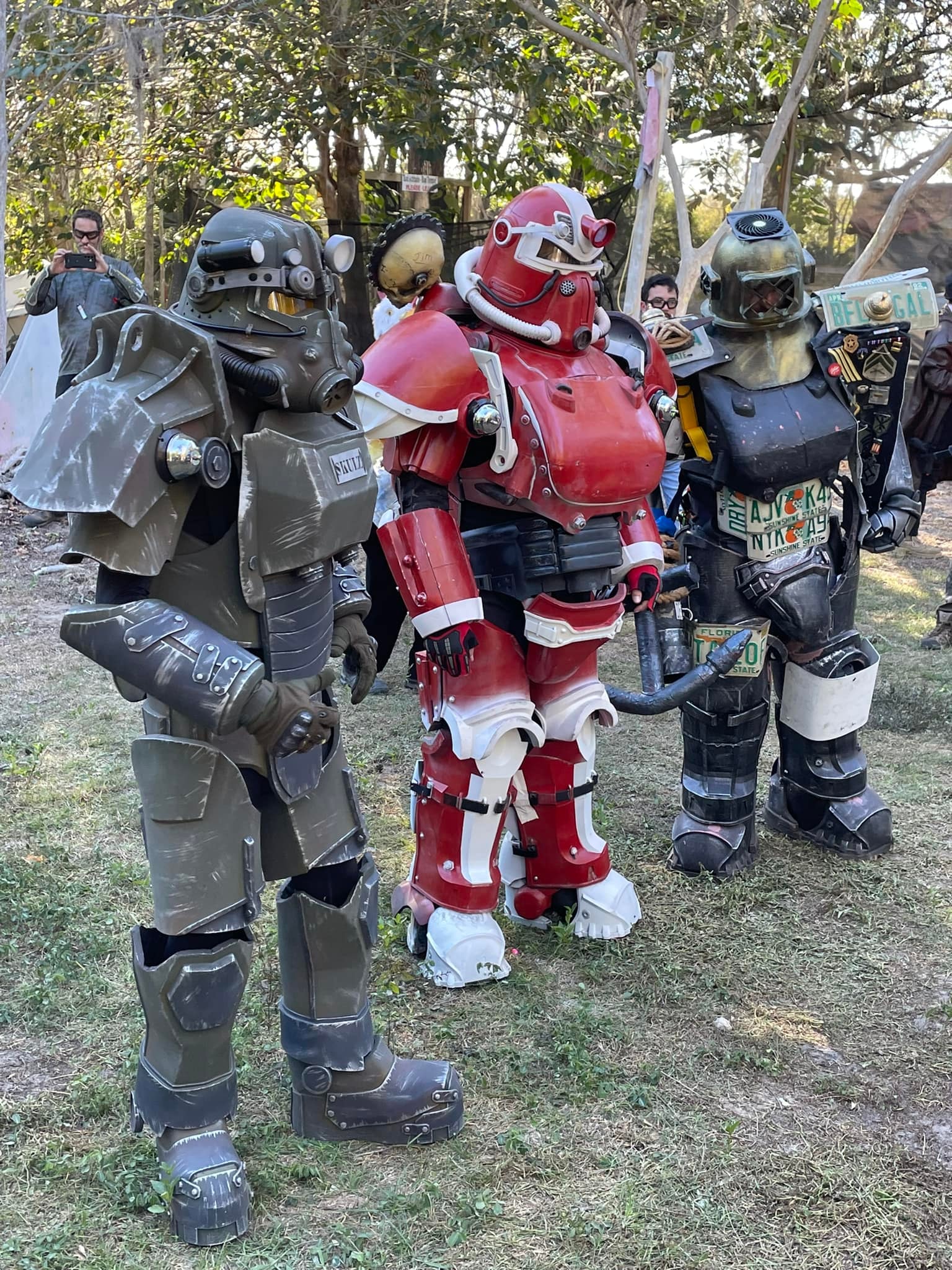 Armored players at Wasteland event